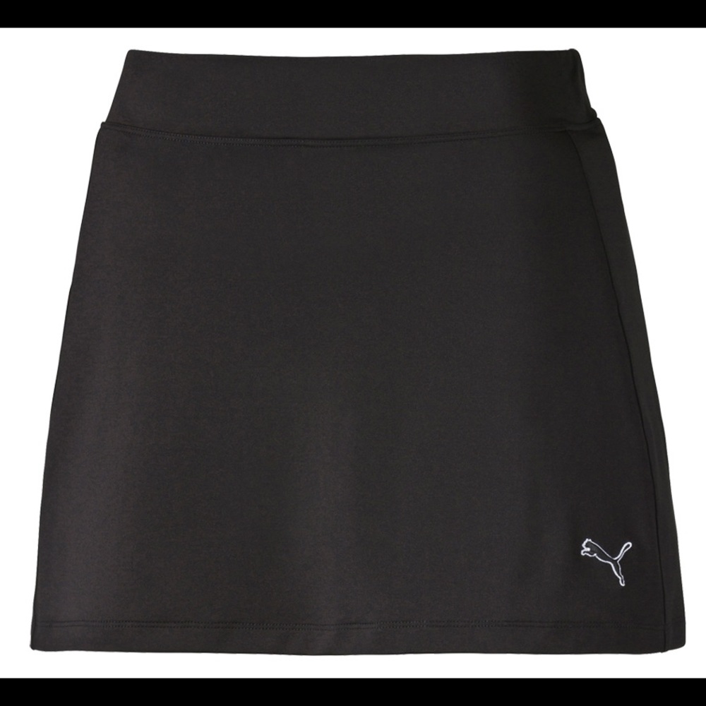 Puma Ladies Solid Knit Black Golf Skirt w/ Built-in Shorts size M